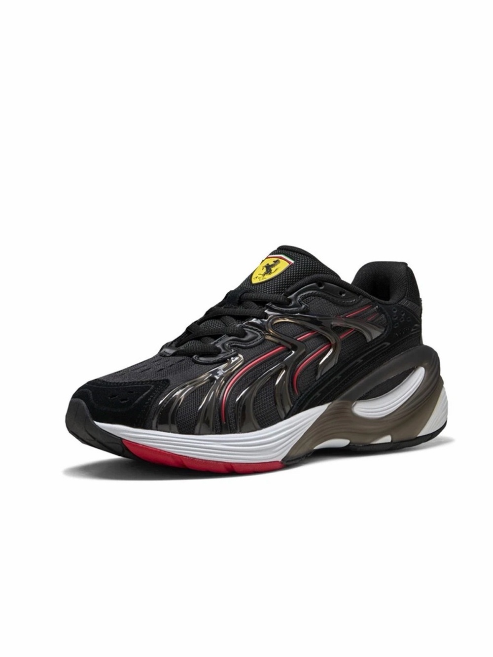 PUMA Scuderia Ferrari Inverse Lace Up  Mens Black Casual Shoes 30885101 Sz 13